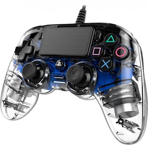 Nacon Wired Illuminated Compact PlayStation 4 Controller Blue